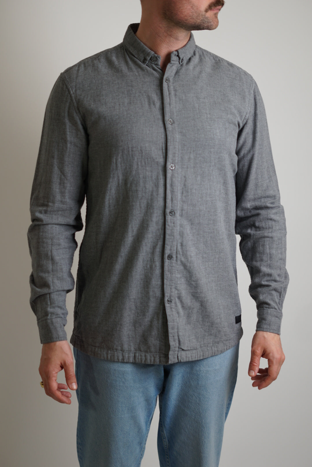 Tiger of Sweden Grey Button Down Shirt