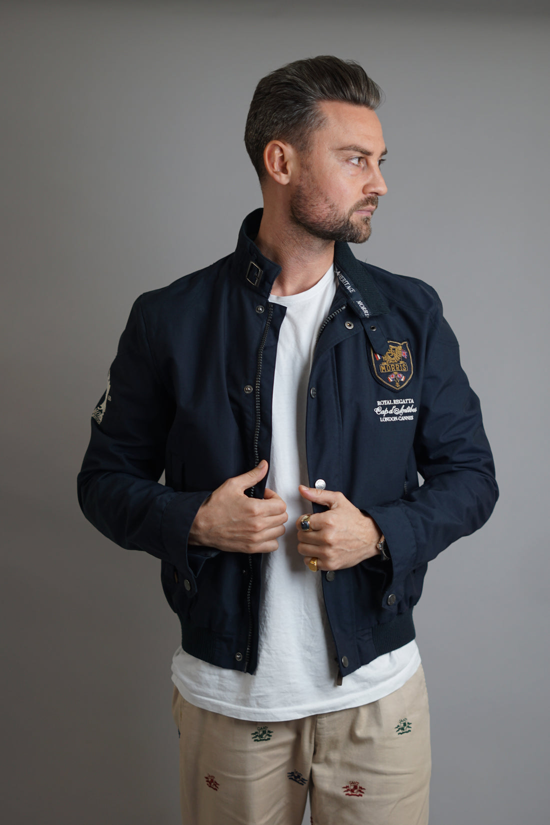 Morris Stockholm Royal Regatta Heritage Navy Bomber Jacket