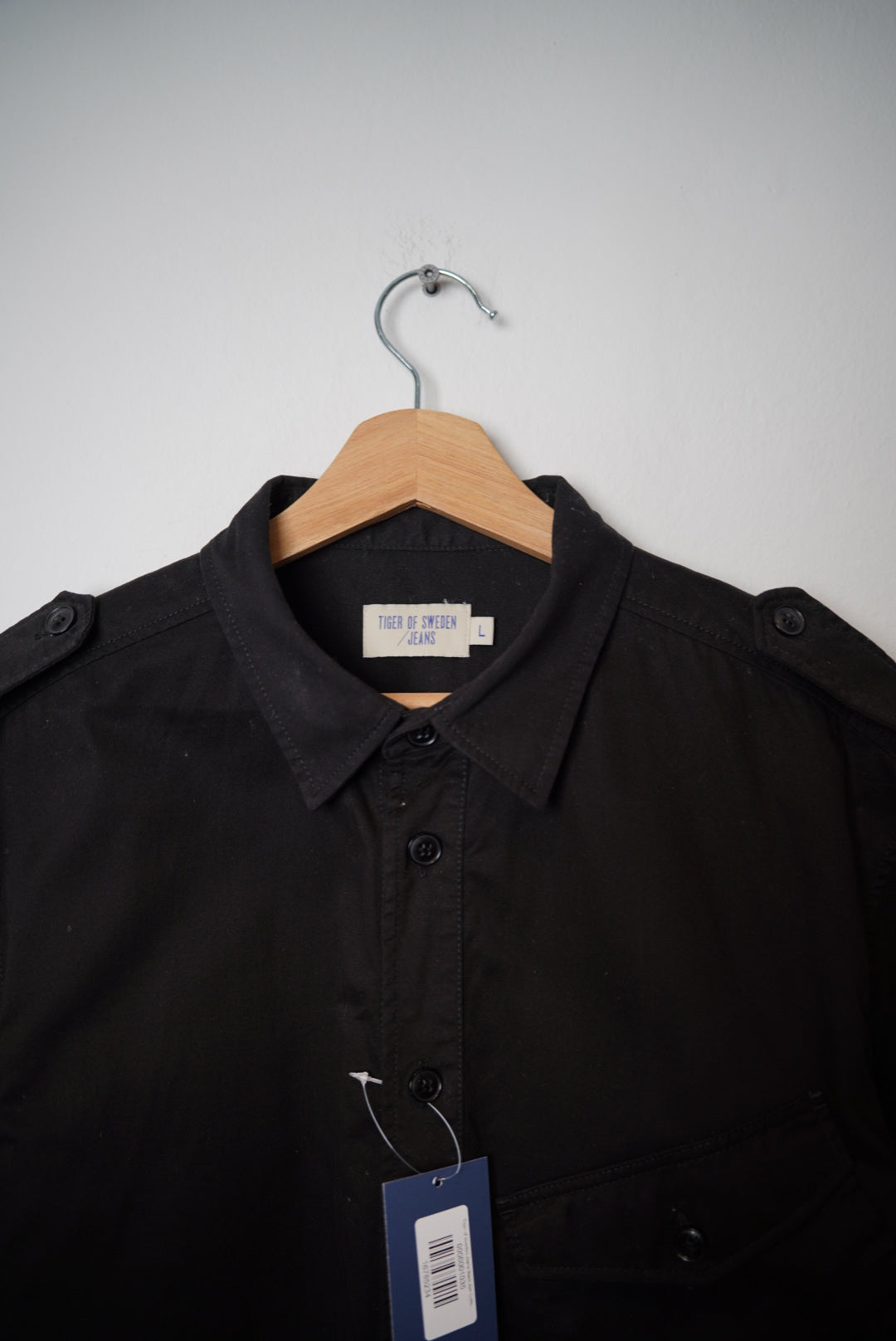 Tiger of Sweden Jeans Black Aim Cotton Overshirt