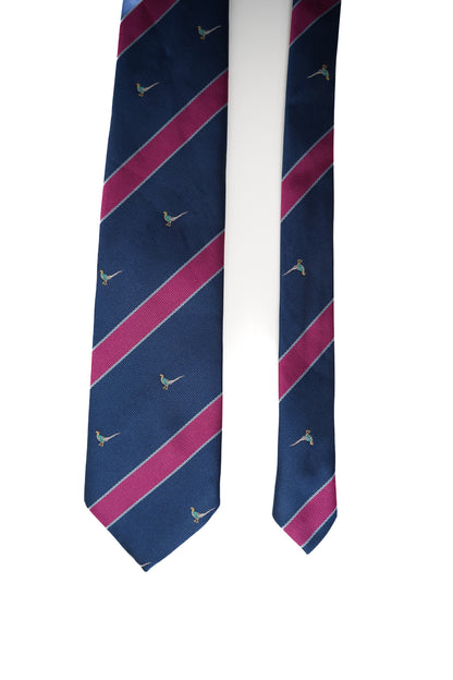 Vintage Marine und rot gestreifte Ivy League Krawatte