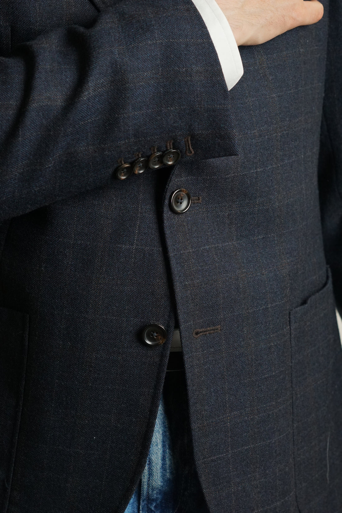 Matinique Dark Checkered Blazer