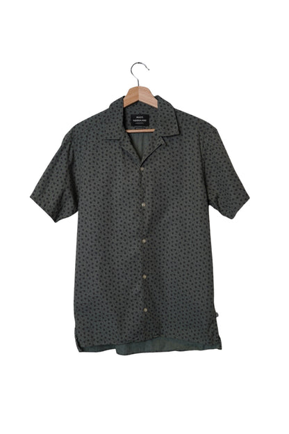 Mads Nørgaard Copenhagen Green Flower Print Regular Fit Shirt