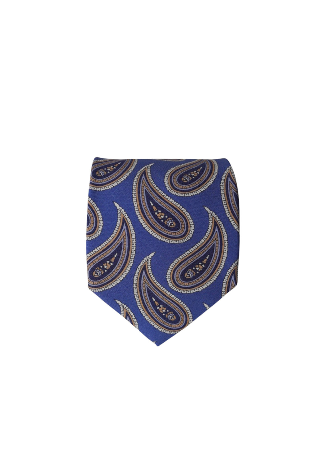 Eton lightblue Paisley Print Silk Tie