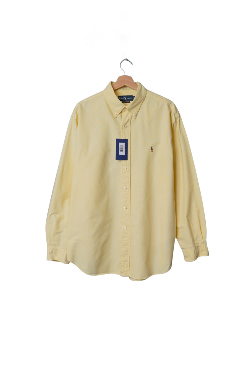 Ralph Lauren Yellow Classic Fit Button Down Cotton Shirt