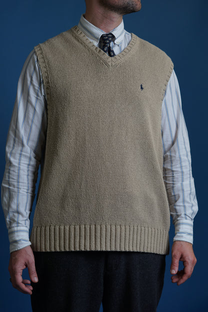 Polo Ralph Lauren Beige Knit Vest