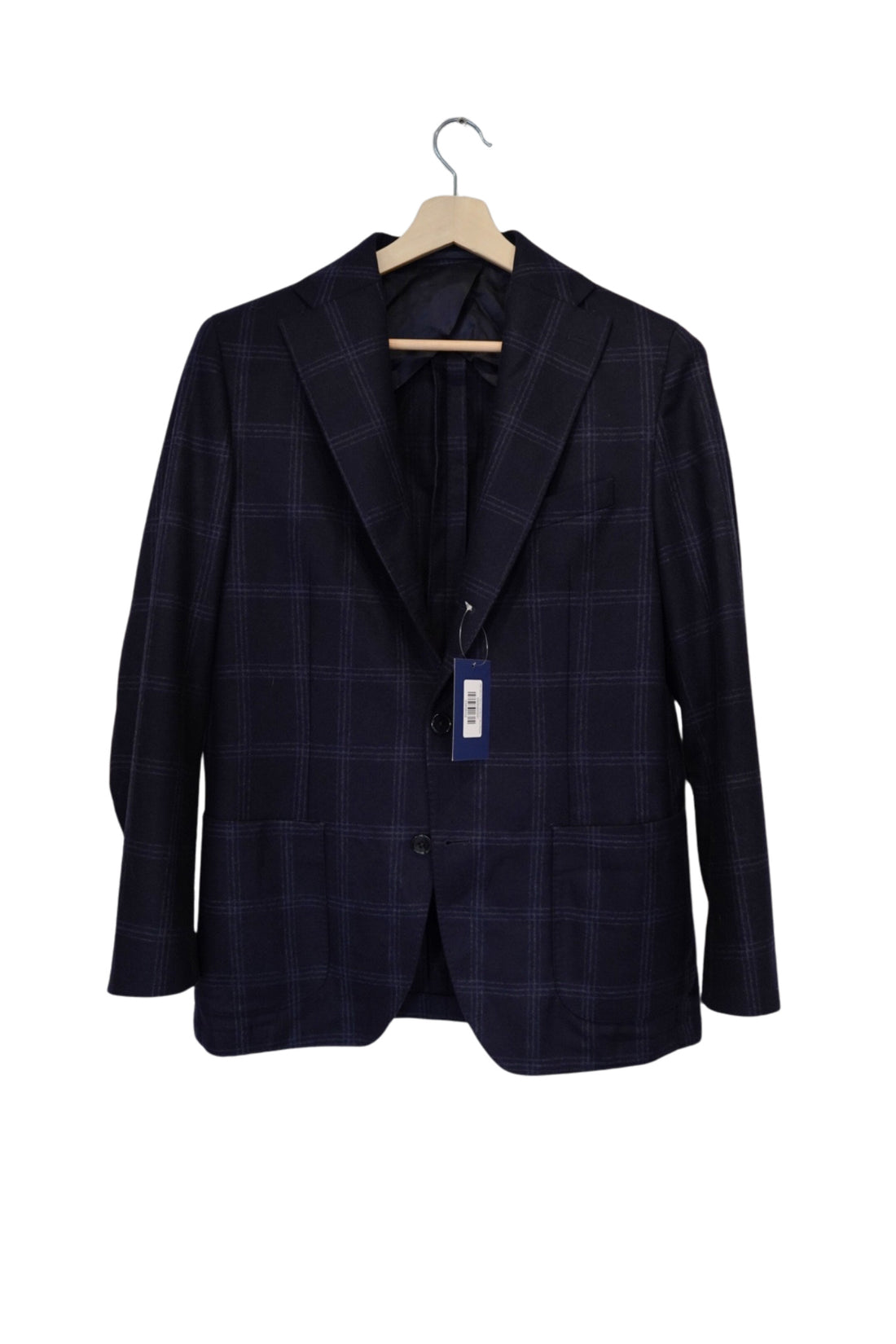 Stenströms Navy Checkered Wool Blazer
