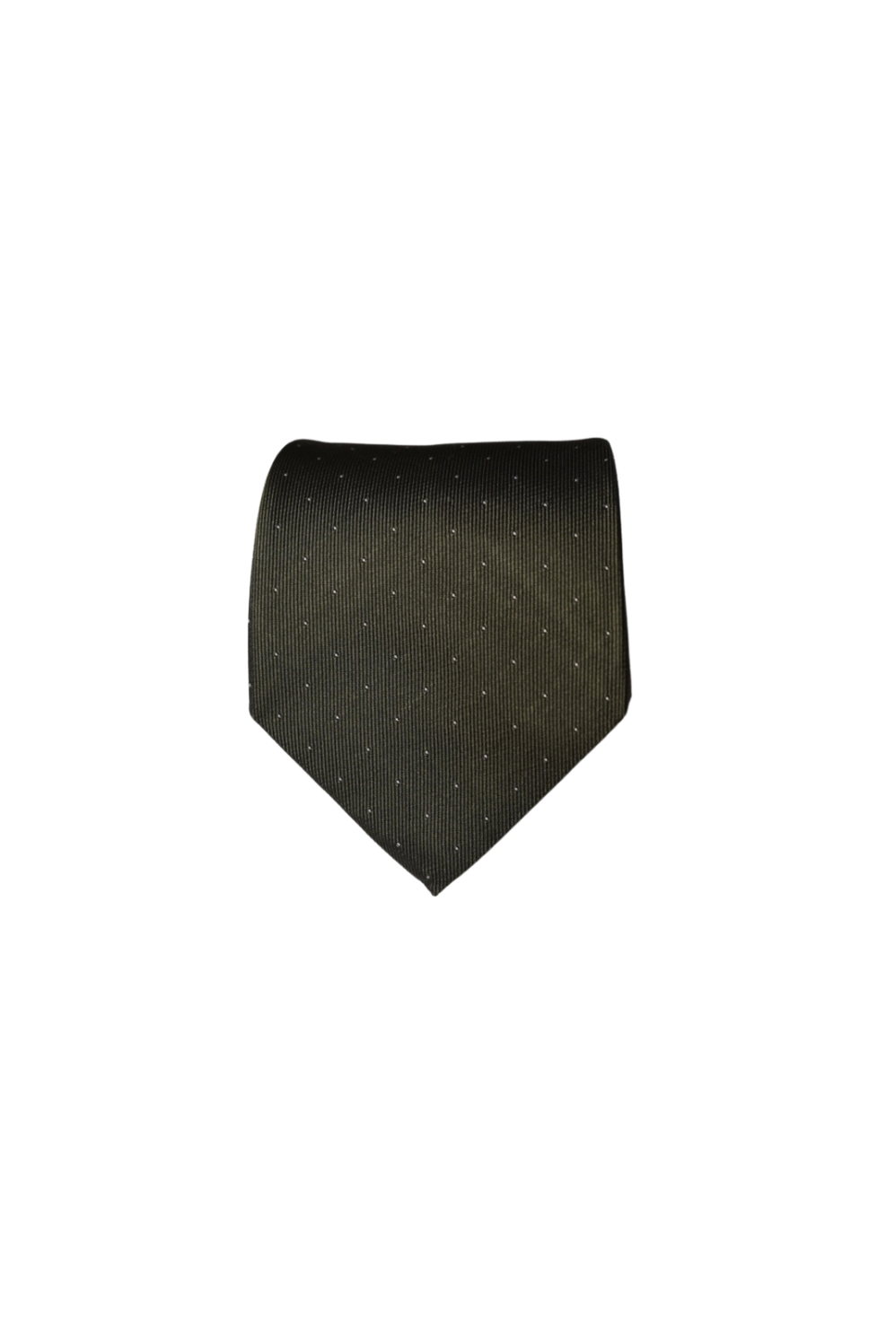 Adolfo Dominguez Dark Green Dotted Tie