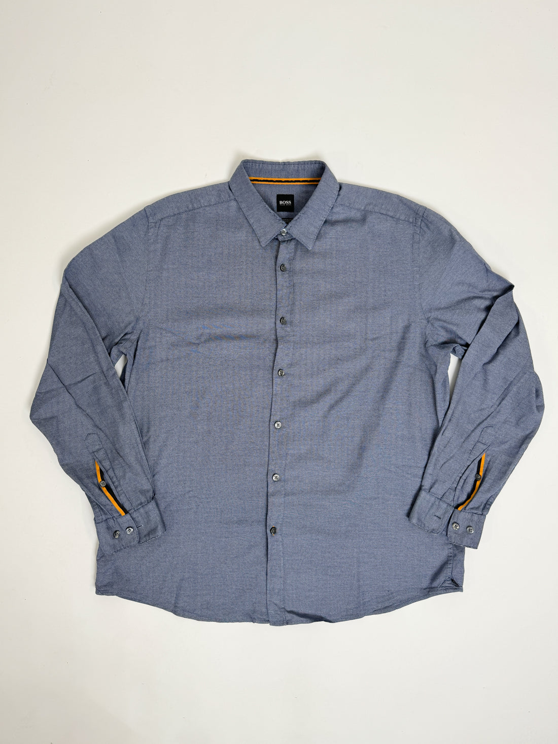 Hugo Boss Blue Regular Fit Stretch Shirt