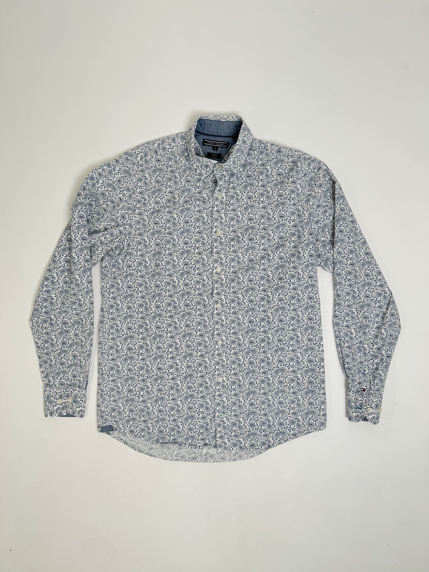 Tommy Hilfiger Flower Pattern Stretch Slim Fit Shirt