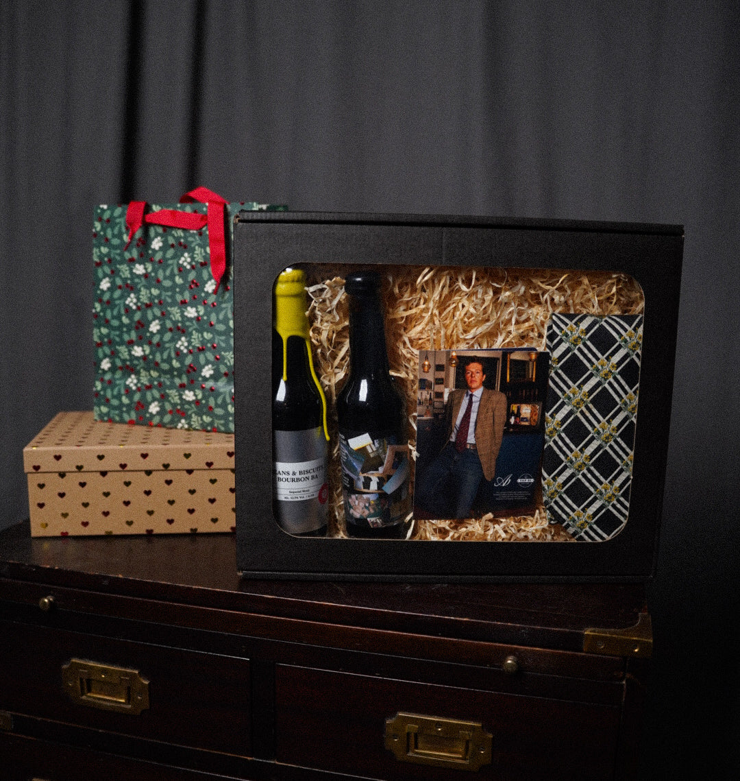 Gift box: Kenzo Homme Black and Creme Checkered Flower Print Silk Tie