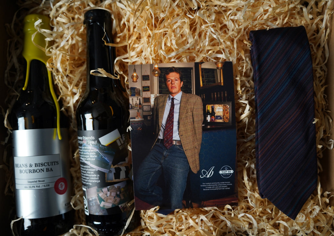 Gift box: Paul Smith The British Collection Dark Purple and Blue Striped Tie