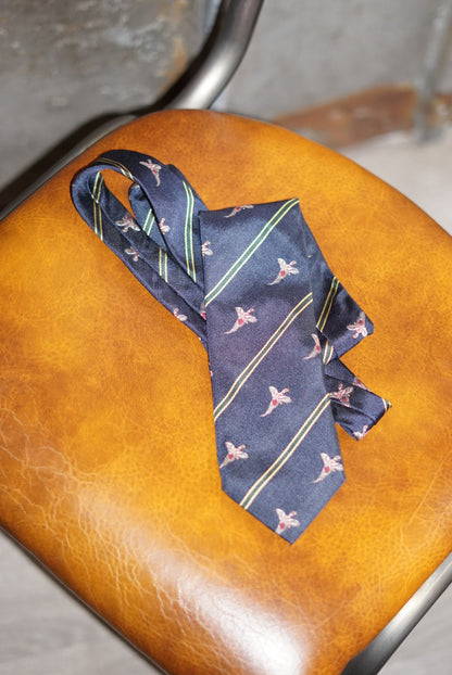 Hackett Navy Crest Silk Tie