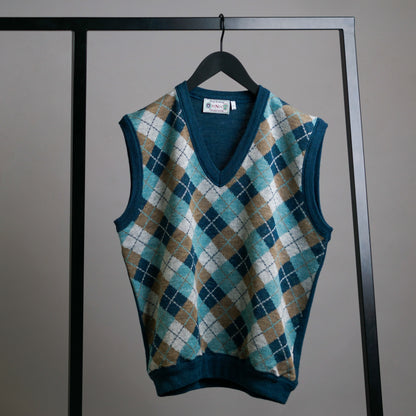 Vinci Harlequin Fine Clothing Knit Vest