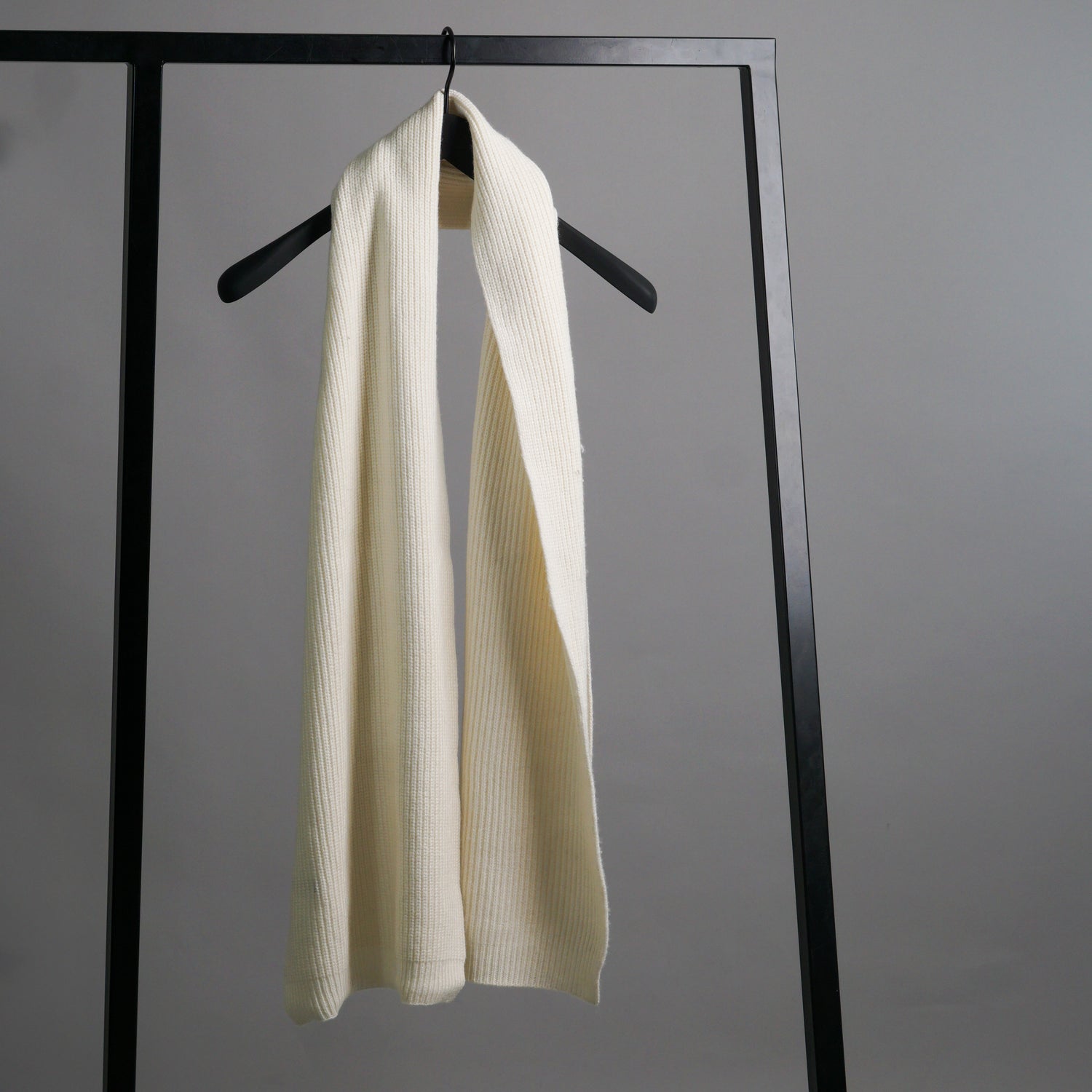 J.Lindeberg White Wool Scarf