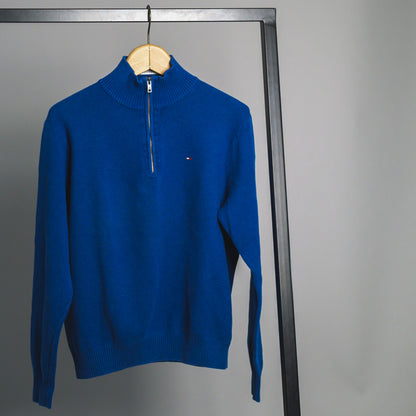 Tommy Hilfiger Blue Halfzip Knit